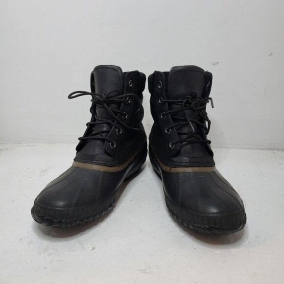 SOREL Cheyanne Lace Full Grain Black Boot Size 8 - Picture 10 of 10